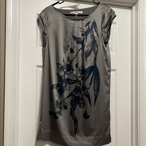 LC Lauren Conrad Pleated Gray Dress NWOT